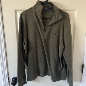 Ralph Lauren olive green quarter zip pullover
